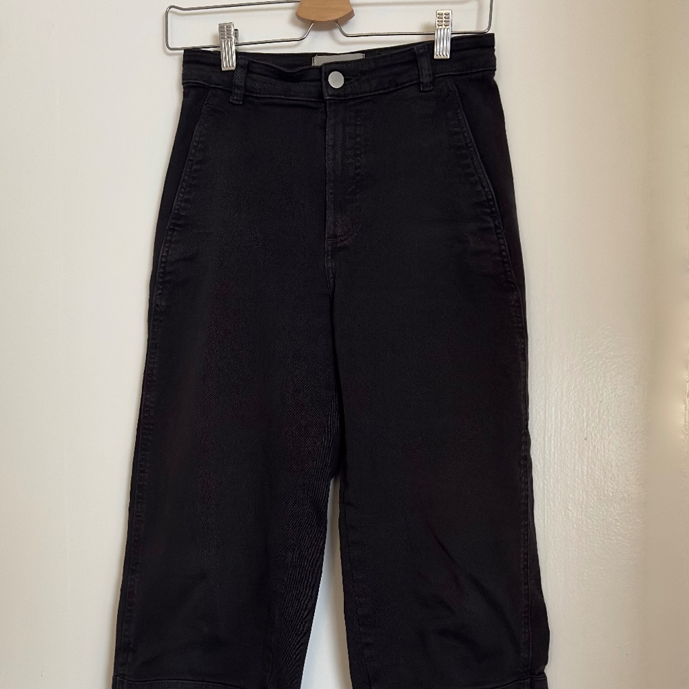 Everlane Utility Barrel Pants Black size 4 CURVY TAILORED